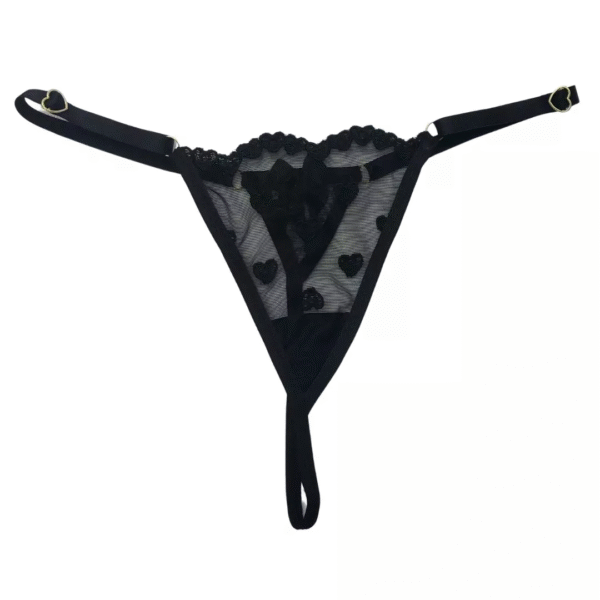 K150 - Tanga Tule Coração Preto 1