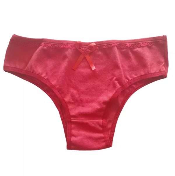 MC1 - Calcinha Cotton Liso vermelho