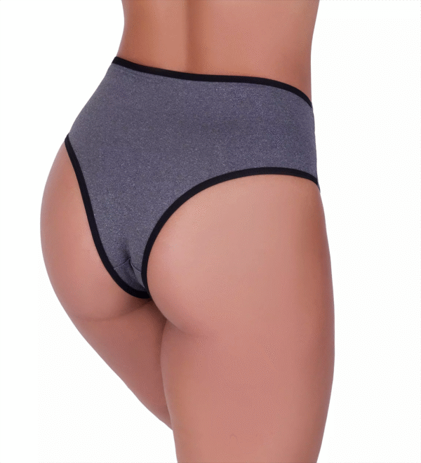 NC7 Calcinha Fitness Mescla Preto (Costas)