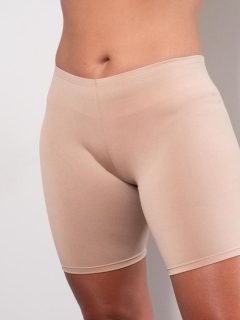 K129 Shorts Básico Segunda Pele Chocolate (Frente)