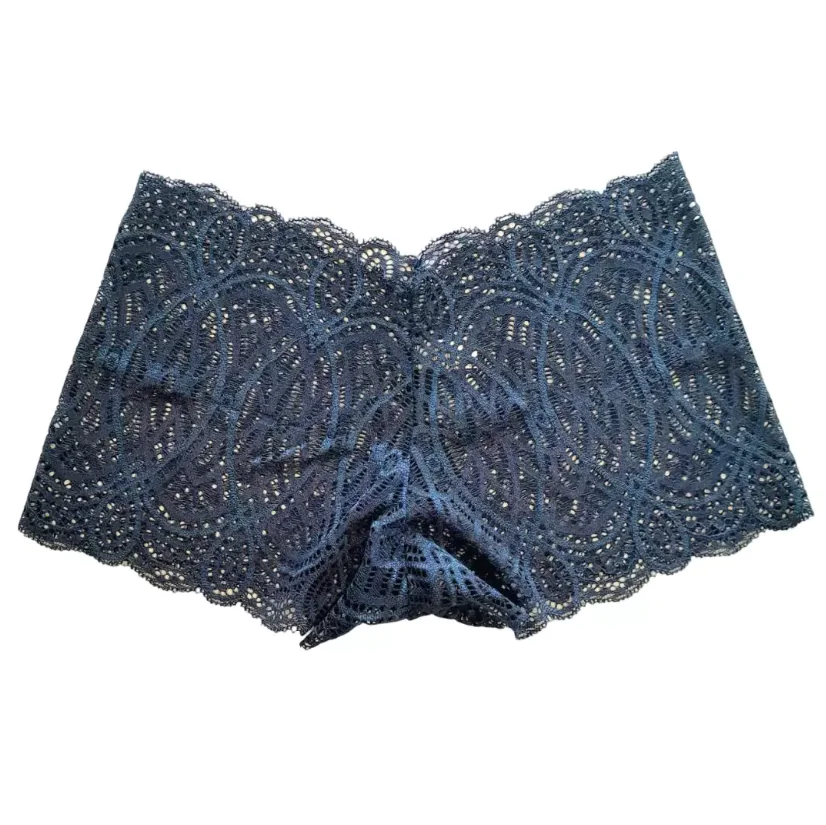 K101 - Calcinha Caleçon Azul Marinho