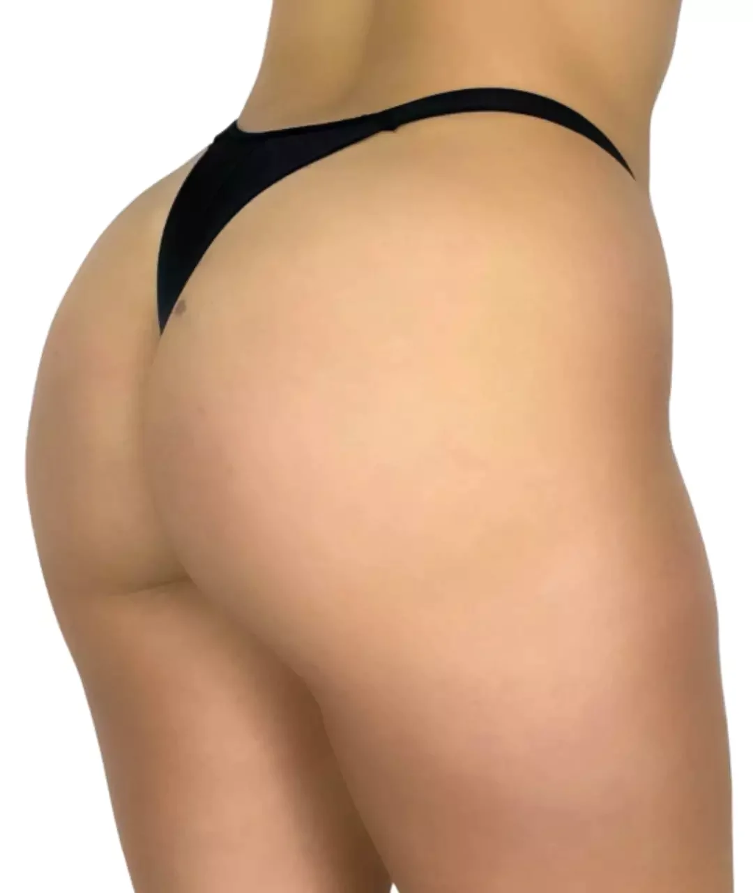 K131 Tanga Fio Biquini Preto (Costas)